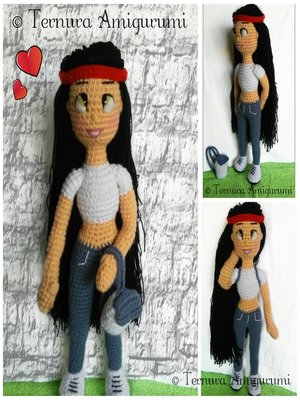 cover image of Milly doll crochet pattern